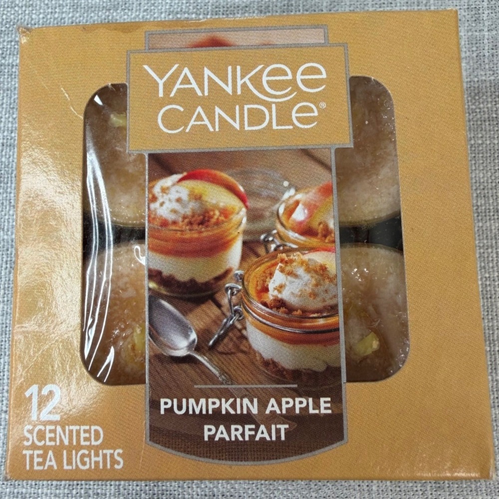 Yankee Candle Pumpkin Apple Parfait Tea Light Candles (12) Twelve